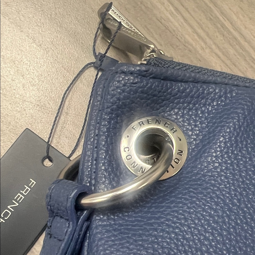 French Connection Blue Leather Set of 2 Wristlets - Picture 3 of 6